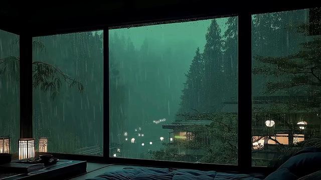 Дождь в лесу | Шум дождя для сна 1 час | Сильный дождь — глубокий сон | Дождь для расслабления