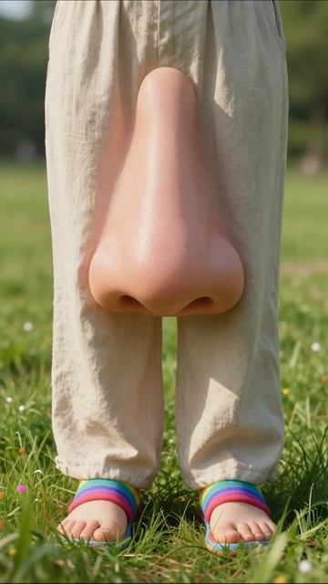 Необычный нос: что скрыто за смешной маской? #юмор #креатив #фантазия