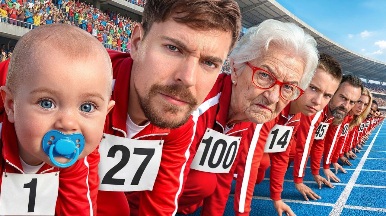 Люди От 1 До 100 Лет Участвуют В Гонке За $250,000!