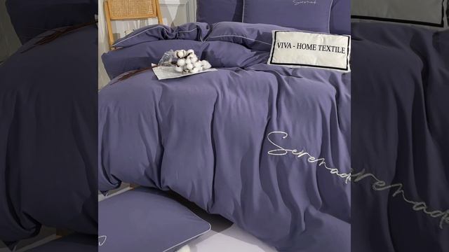 Комплект постельного белья Однотонный Сатин «Фиолетовая симфония»