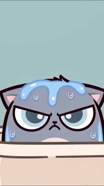 Коть и капля #котики #мультики #пушистыеистории