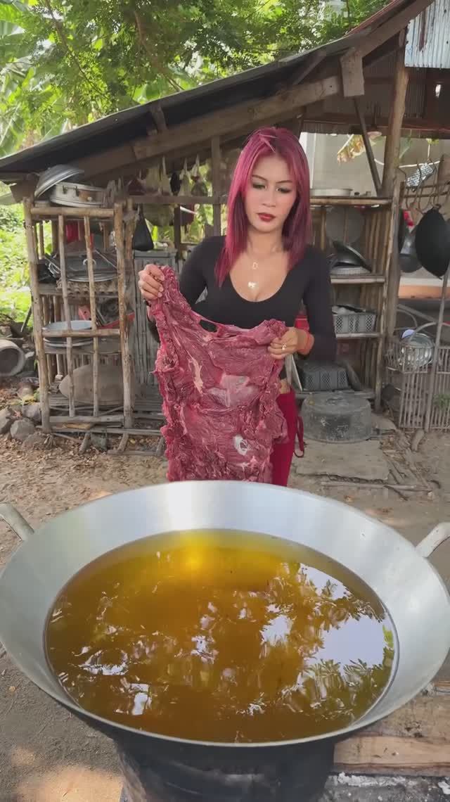 Потрясающий рецепт жареной во фритюре говядины.