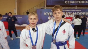 Награждение на соревнованиях по каратэ – «Кубок двух морей» в Севастополе