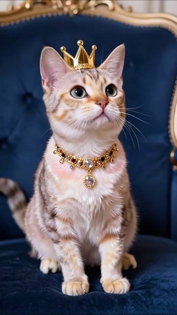 Королевский кот: стиль и грация #кот #милота #любимцы