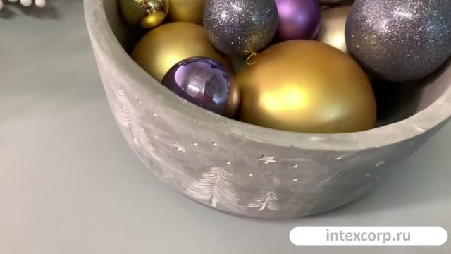 Кашпо из бетона ЛЕСНОЙ ЗВЕЗДОПАД, серый, 22 см, 655733-1