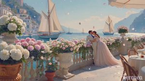 "Кафе на Амальфийском побережье"  (спокойный ретро)