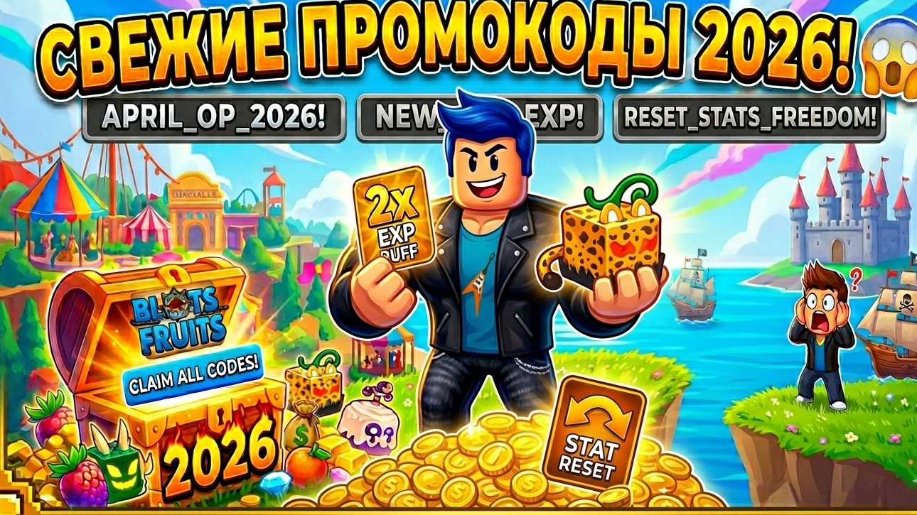 СВЕЖИЕ ПРОМОКОДЫ В BLOX FRUITS ROBLOX