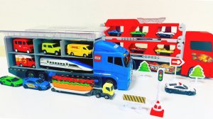 Мультики для детей про машинки с прицепами и шариками на автовозе. Мультики машинки малышам