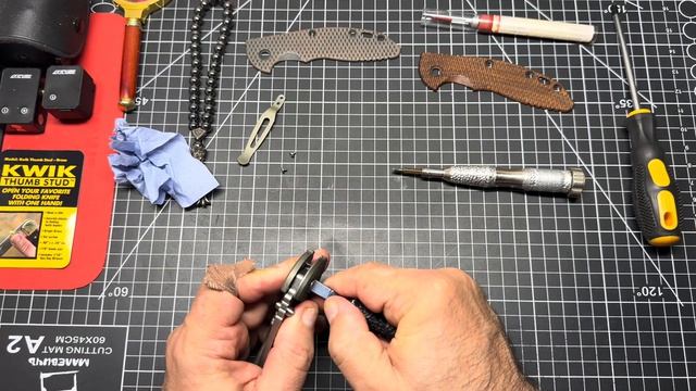 Замена накладки на легендарном ноже HINDERER Мастер Тано