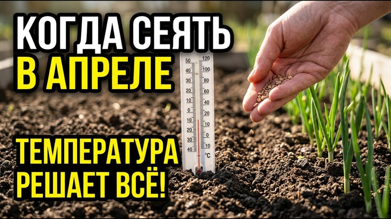 Когда сеять в апреле Температура решает всё! Точные градусы почвы для раннего урожая