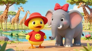 🌈ВЕСЁЛАЯ ИСТОРИЯ УТЁНКА КРЯ ПРО ХОБОТ СЛОНЁНКА | Обучающие мультфильмы