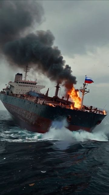 «Трагедия на горизонте: конец надежд» #катастрофа #море #пожар