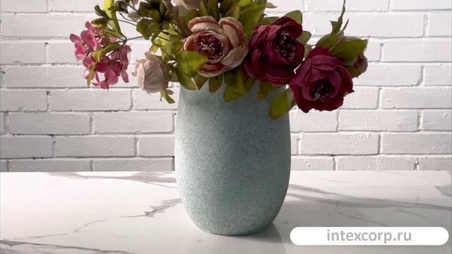 Дизайнерская керамическая ваза БЕЛОЕ ЗОЛОТО, 30 см, 650271