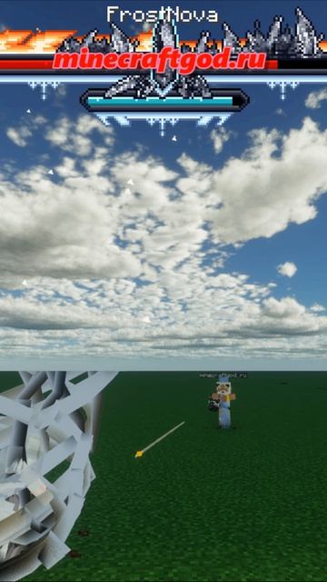 😱👍 Зимняя Смерть круче Брюс Ли это кунг фу FrostNova - Мод Собирая факелы 09.2025 #shorts