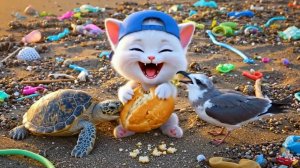 Кит Маккуин спешит на помощь Котенок помогает бедным друзьям и превращает морского монстра!