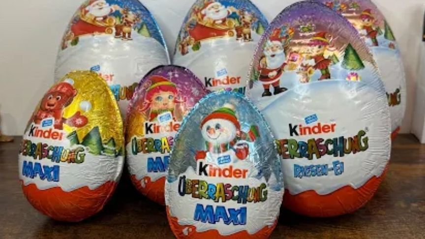 Распаковка гигантских яиц Киндер Сюрприз