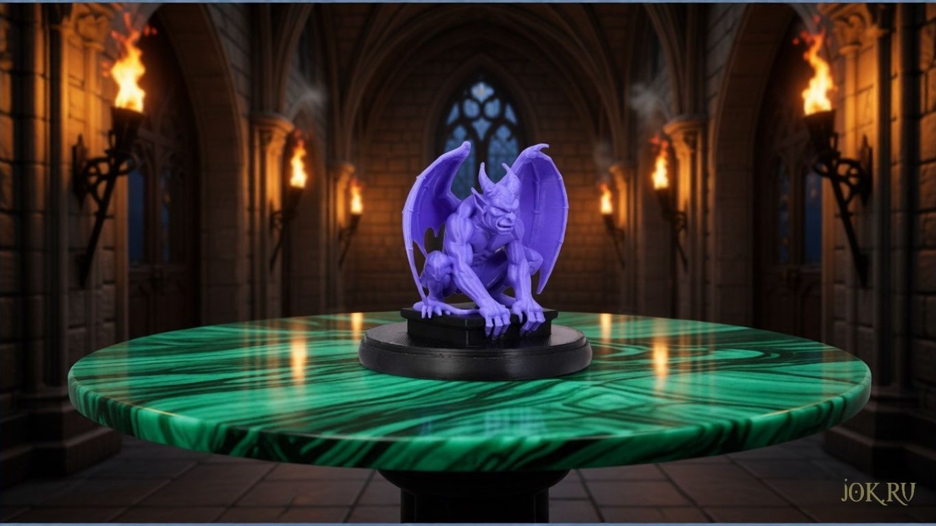 Коллекционная фигурка Фиолетовая Горгулья — страж ночи от Joker Studio