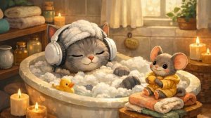 Музыка для отдыха. Песня для отдыха кошки в ванной