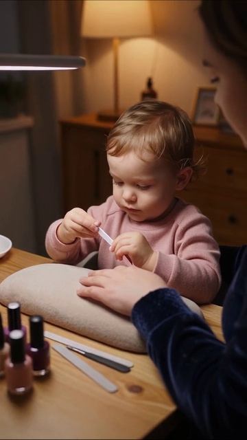 Маленький маникюр: учим ребенка ухаживать за ногтями #маникюр #дети #советы