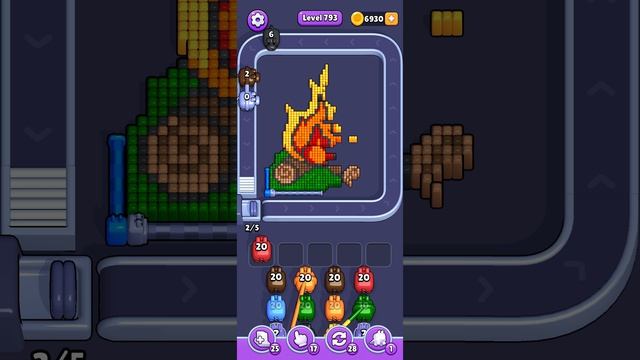 Прохождение 793 уровня Pixel Flow