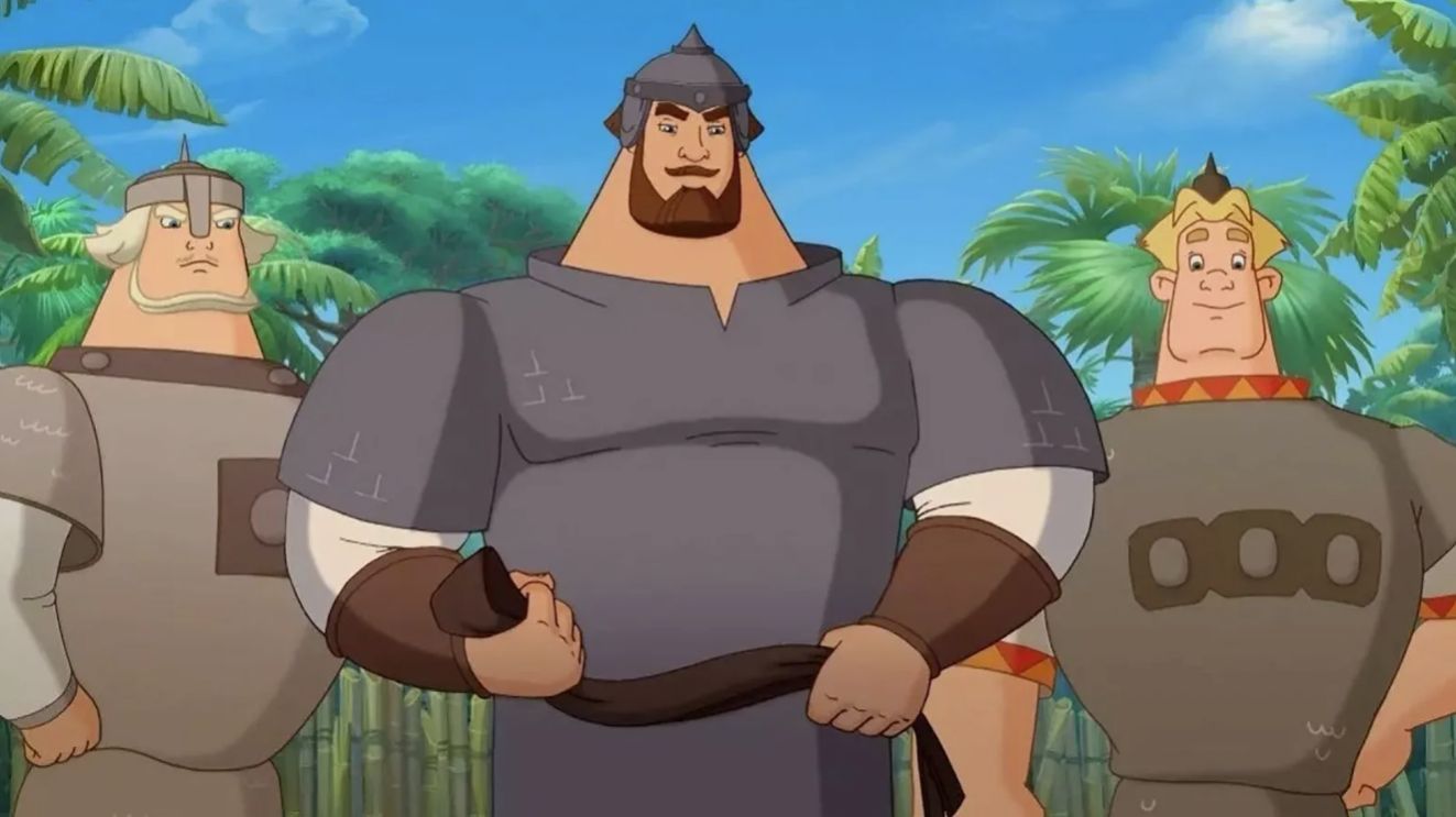 Три Богатыря - Алеша Попович и Тугарин Змей