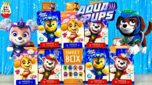 Щенячий Патруль Свит Бокс!Новая коллекция Аква Щенки,Сюрпризы,Мультик,Sweet Box AQUA PUPS unboxing