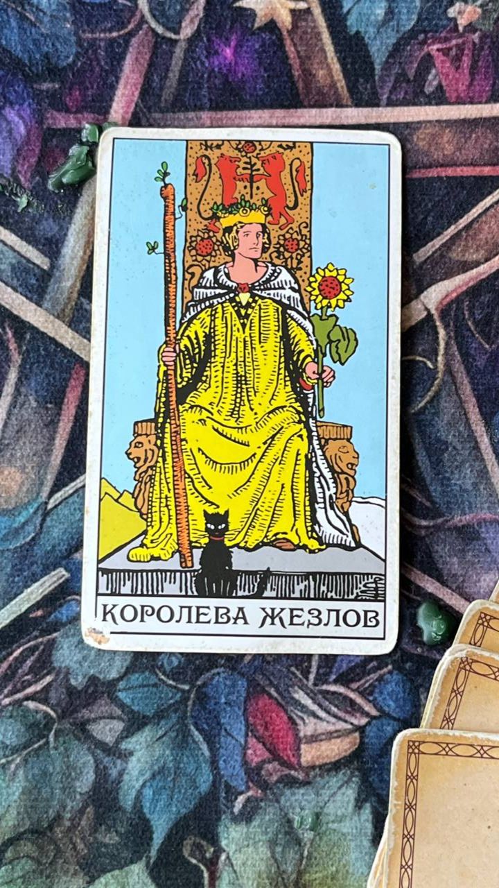 Таро. Карта дня — Королева жезлов #картадня #таро #королеважезлов