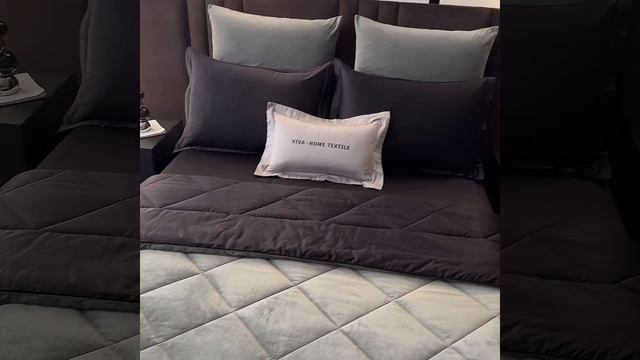 Комплект постельного белья с одеялом Сатин Вельвет Премиум «Городской ритм»