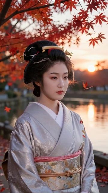 Красота японской традиции осенью #япония #осень #культура