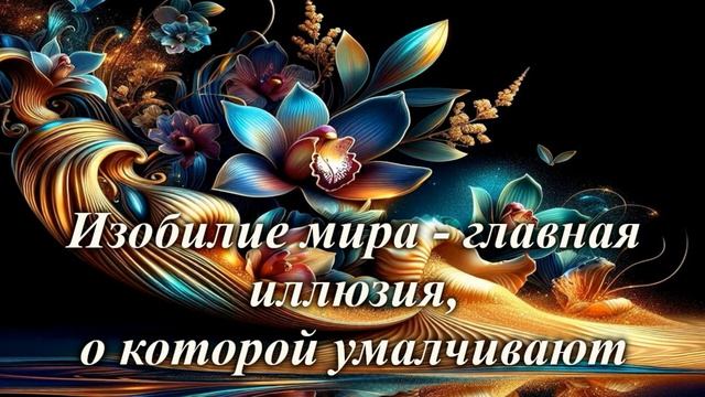 Изобилие мира - главная иллюзия