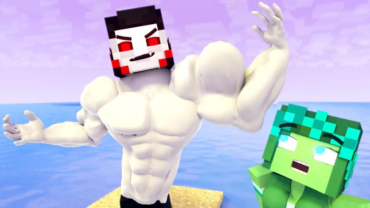 Жизнь - Мускулистый вампир против Стива. Майнкрафт Мультик
