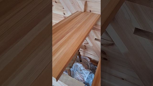 1000056442.mp4 (Собака наблюдает за устройством лестницы на 2-ой этаж в доме А-фрейм)