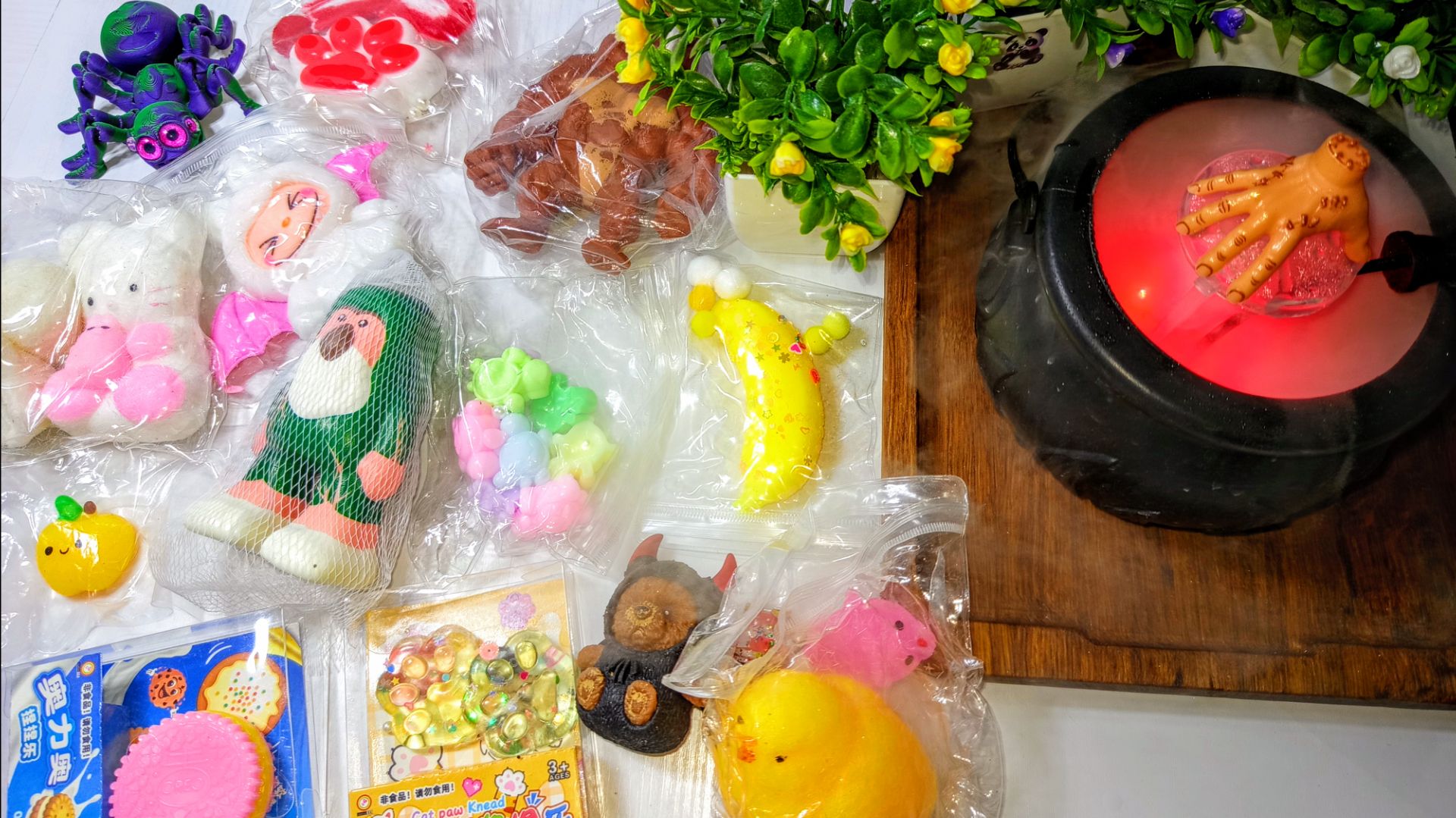 АСМР РАСПАКОВКА антистрессов ТАБА СКВИШЕЙ для вашего хорошего засыпания АСМР звуки