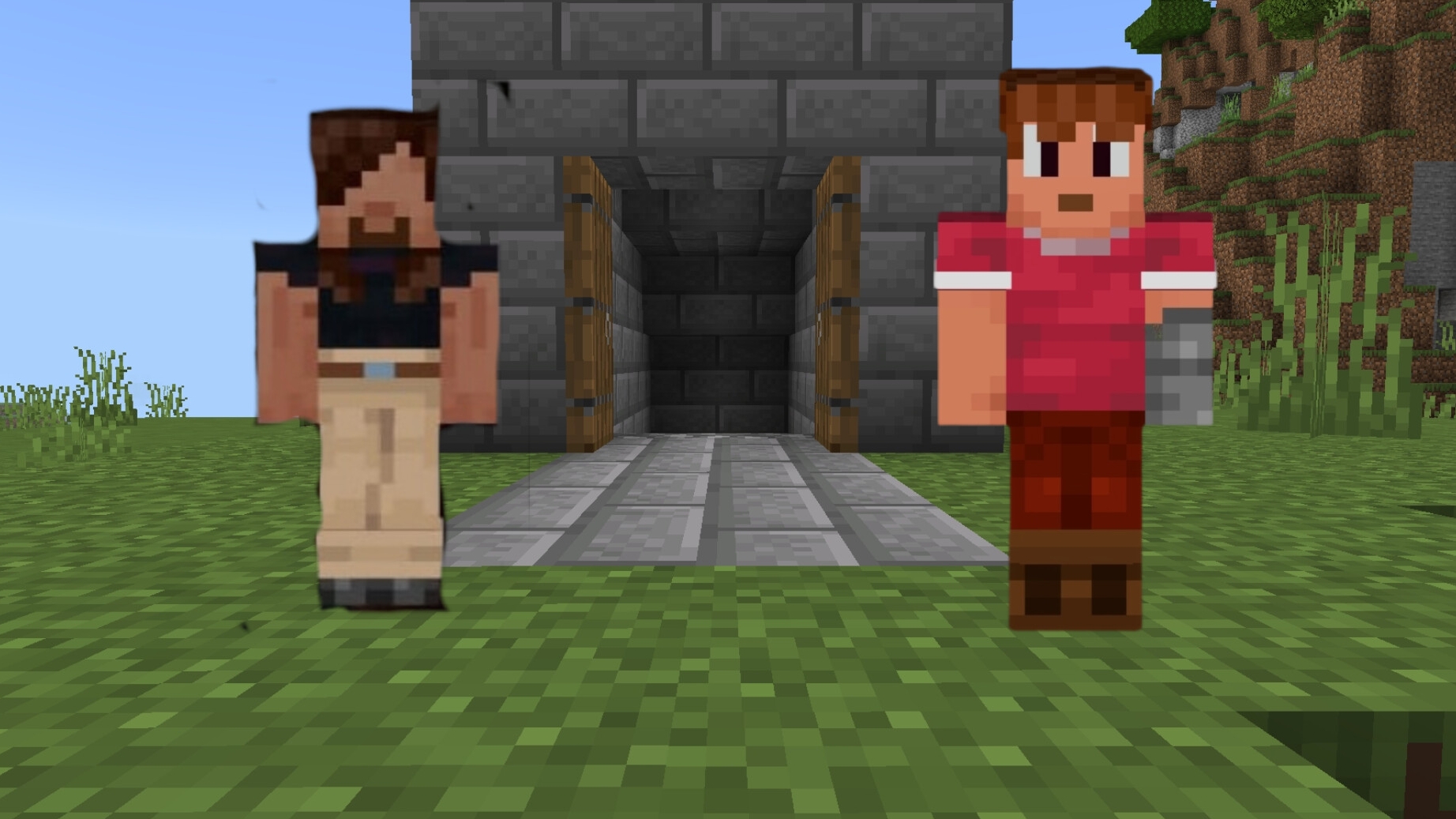 Построй базу чтобы выжить в Майнкрафт!!! Игра в Roblox теперь в Майнкрафт! 🤔👍👍