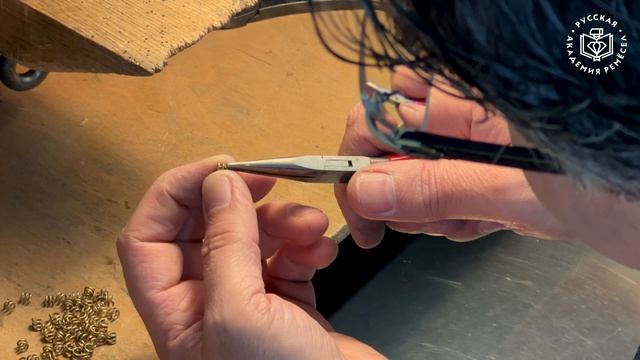 4 - обрезка звеньев, вязка