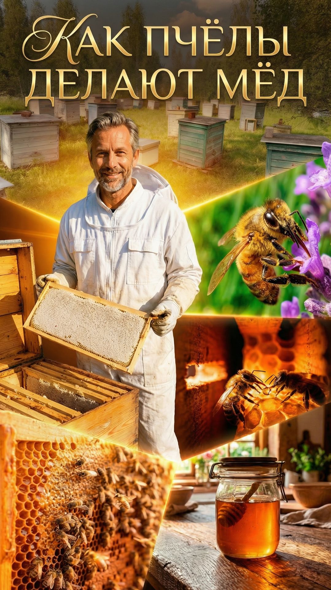 Как пчёлы делают мёд?