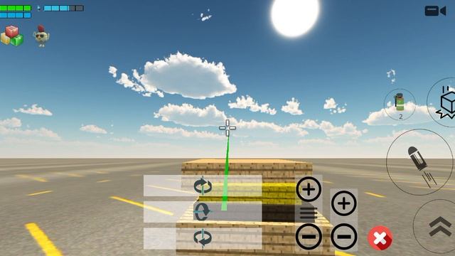 строю еду из блоков в чикен гане 1часть 