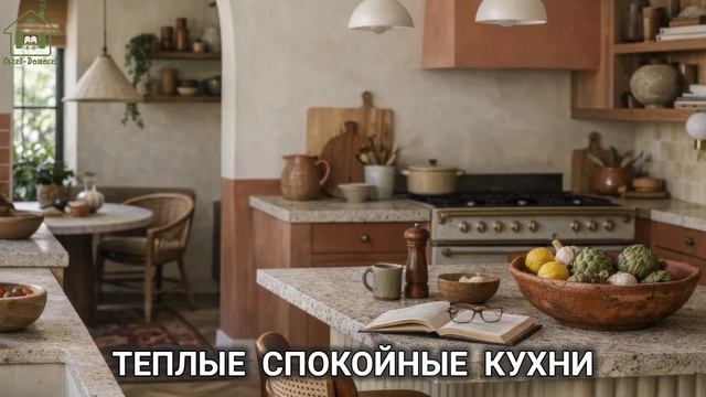 Теплые спокойные кухни фото идеи для вдохновения (3)