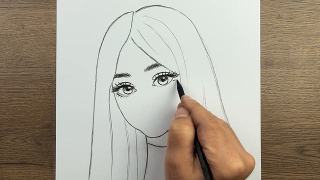 Как шаг за шагом нарисовать красивую девушку карандашом