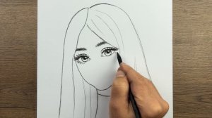 Как шаг за шагом нарисовать красивую девушку карандашом