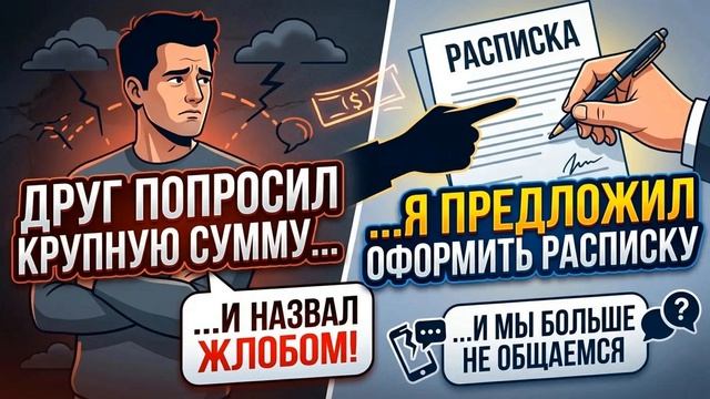 Истории из Жизни - Друг попросил в долг крупную сумму