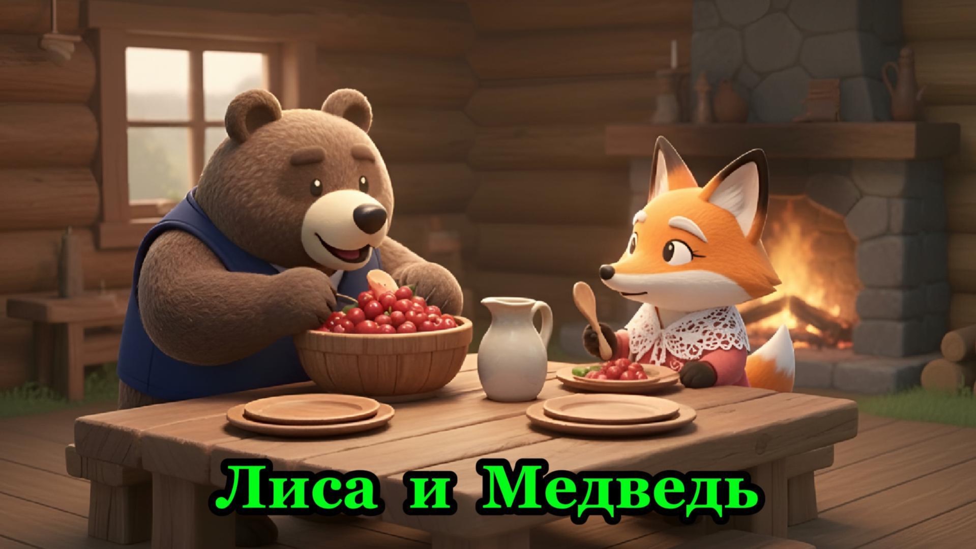 Лиса и Медведь - Русская народная сказка | Сказка для детей | Слушать аудиосказки онлайн