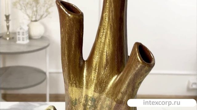 Декоративная ваза АЛКМЕНА ГОЛД, керамика, 41 см, 644763