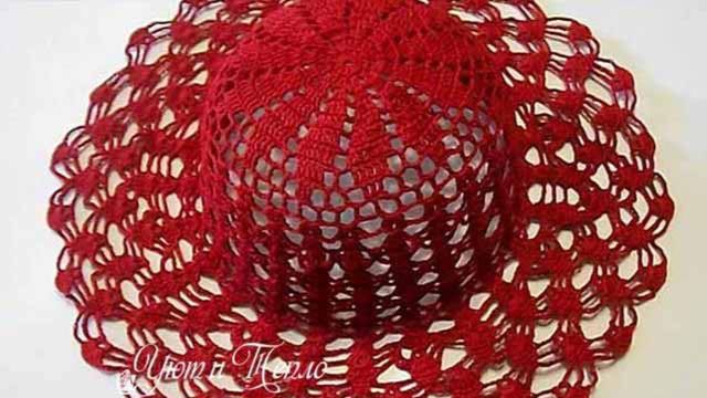 АЖУРНАЯ ЛЕТНЯЯ ШЛЯПКА КРЮЧКОМ ДЛЯ ЖЕНЩИН (часть 1)