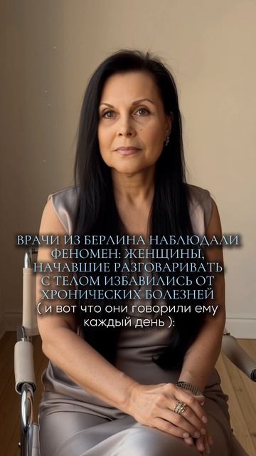 Женщины, начавшие разговаривать с телом, избавились от ХРОНИЧЕСКИХ болезней :