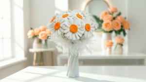 РОМАШКИ ИЗ СИНЕЛЬНОЙ ПРОВОЛОКИ