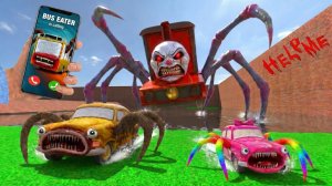 Чу Чу Чарльз Охотится На Семью Пожирателей Автомобилей! Беги!