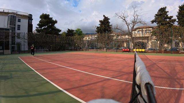 Большой теннис в Геленджике разминка с Игорем Довганем