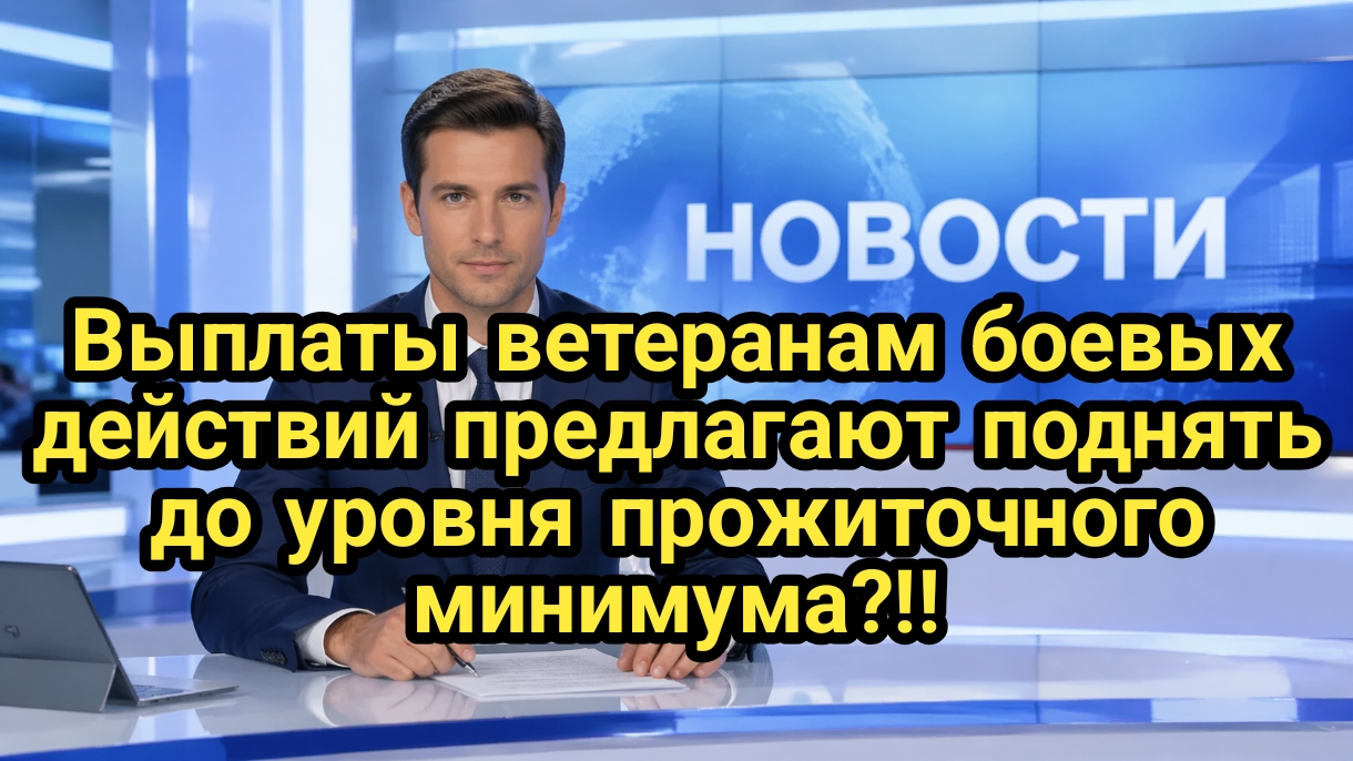 Выплаты ветеранам боевых действий предлагают поднять до уровня прожиточного минимума.