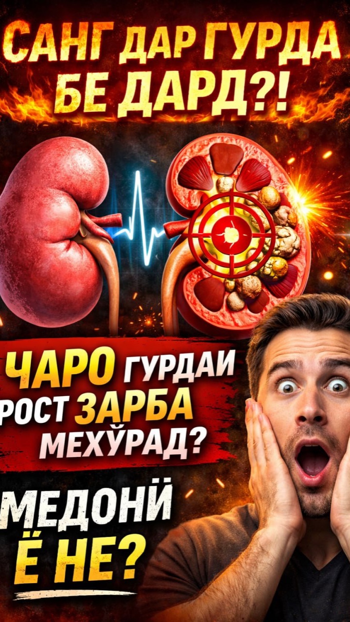 Дар гурдаи рост санг бисёр чаро ? #Tavsiyai_tabibon
